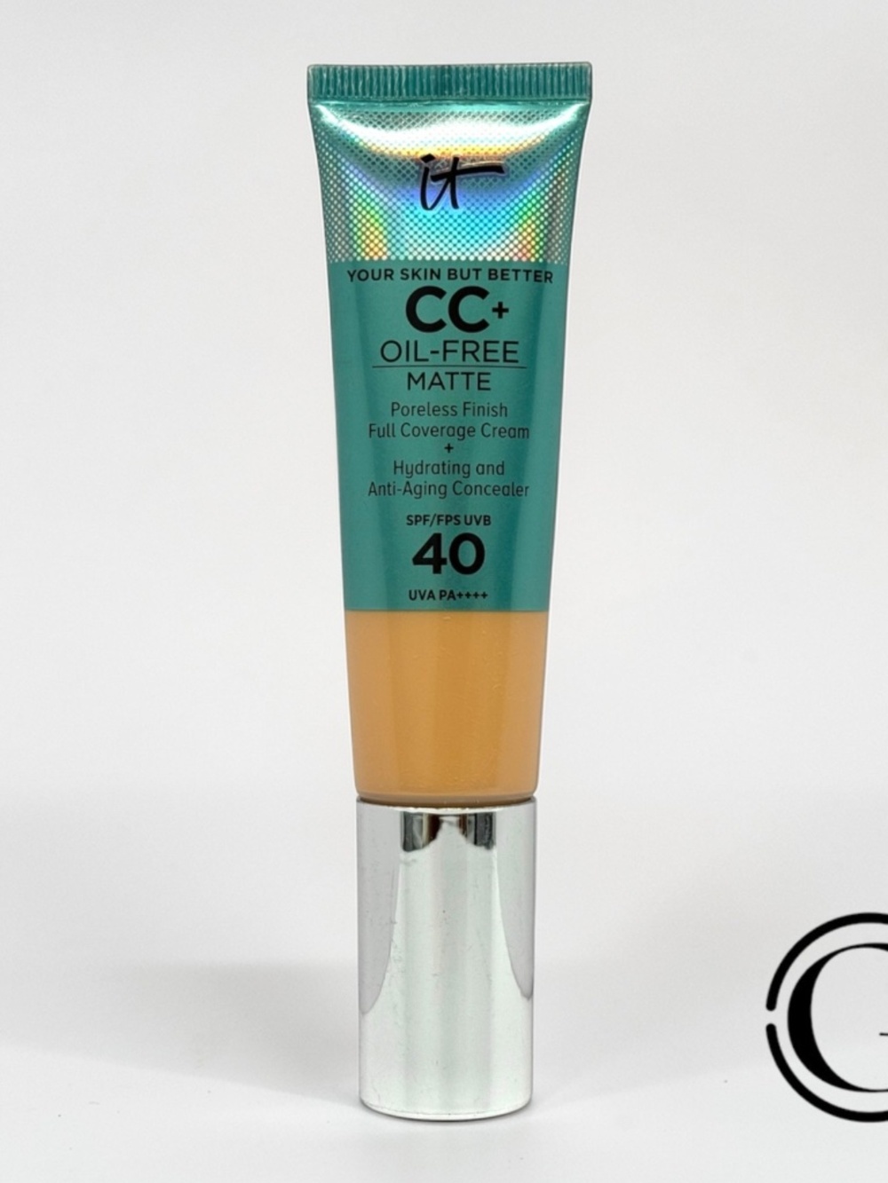 IT Cosmetics CC+ OIL FREE MATTE Pore Minimizing FULL Coverage Cream LIGHT MEDIUM
